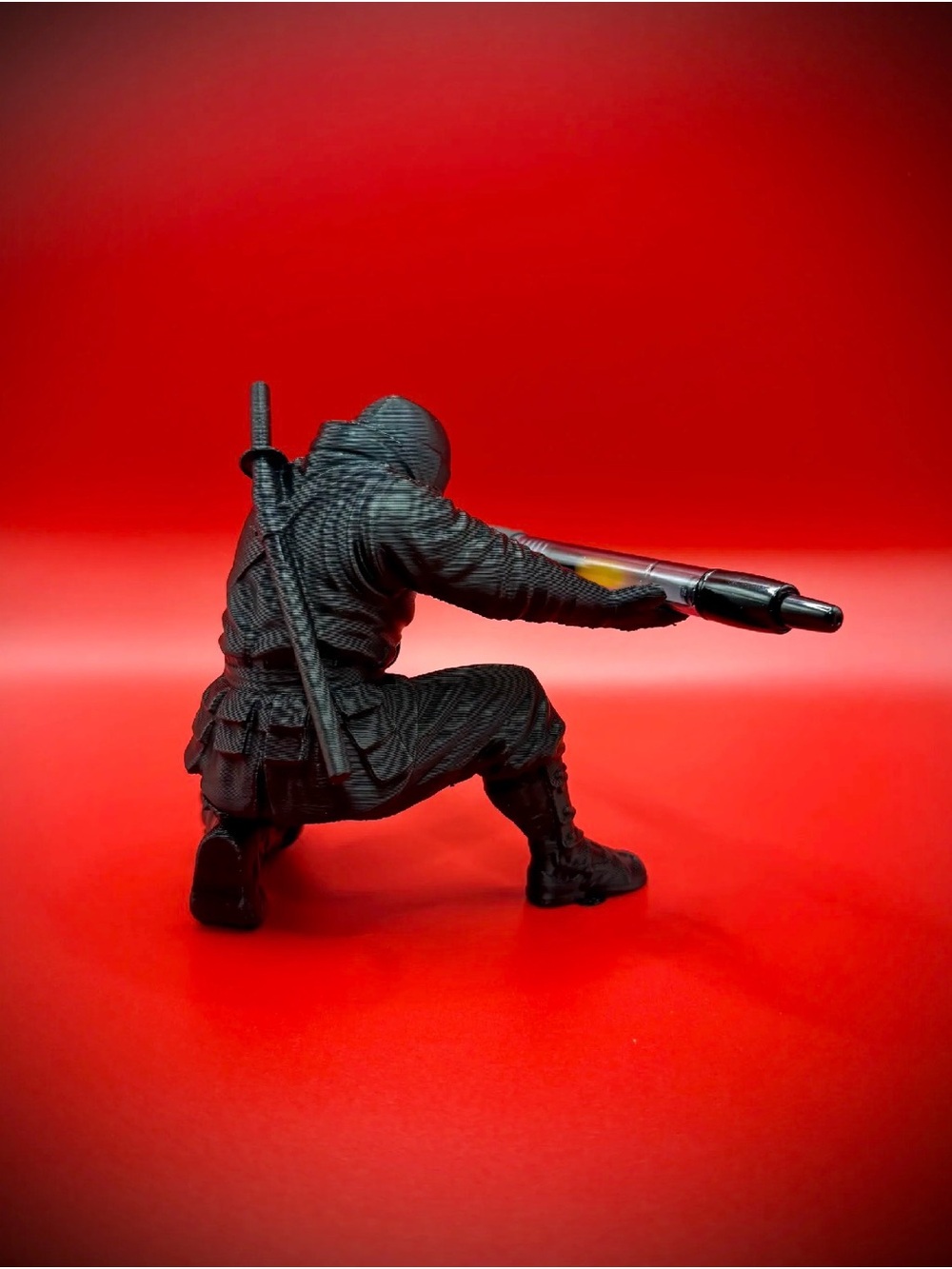 Black Ninja Figurine Decorative Accent - Home Accents